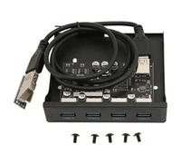 susaa USB Front Panel 4 Port USB 3.0 5Gbps PCIE to USB3.0 HUB for Desktop PC Floppy Drive Bay