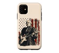 Susan B. Anthony Playing Guitar American Flag Case for iPhone 11