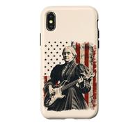 Susan B. Anthony Playing Guitar American Flag Case for iPhone X/XS