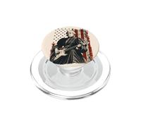 Susan B. Anthony Playing Guitar American Flag PopSockets PopGrip for MagSafe