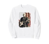 Susan B. Anthony Playing Guitar American Flag Sweatshirt
