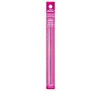 Susan Bates 5-1/2-Inch Silvalume Aluminum Crochet Hook, 2.75mm, Silver Pink
