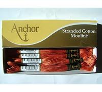 Susan Bates Anchor 6-Strand Embroidery Floss 8.75Yd-Copper Dark