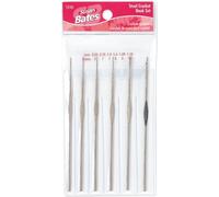 Susan Bates Crochet Hook, Nickel-plated steel, Silver, Pack of 1
