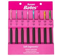 Susan Bates Crochet Hook Set SZ E4-K105, Sizes E4/3.5mm to K10.5/6.5mm