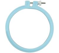 Susan Bates Hoop-La 4-Inch Embroidery Hoop, Plastic, Round, Colors May Vary