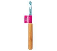 Susan Bates Silvalume Bamboo Handle Aluminum Crochet Hook-Size M13/9mm