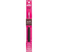 Susan Bates Silvalume Soft Handle Aluminum Crochet Hook 5.5"-Size E4/3.5Mm