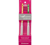 Susan Bates Silvalume Super Lightweight Aluminum Crochet Hook Set-Sizes J10 & K10.5