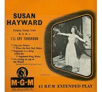 Susan Hayward - I'll Cry Tomorrow 7 Inch (7" Vinyl 45) UK Mgm
