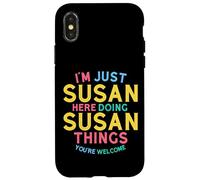 Susan Here Doing Susan Things Funny Susan Name Case for iPhone X/XS