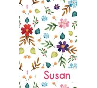 Susan Notebook Gift, Personalized Notebook Journal With Name for Susan: Lined Notebook For Girls and Women, 6x9 inch 120 pages to Writing and Taking Notes, Journal with Soft Cover, Matte Finish