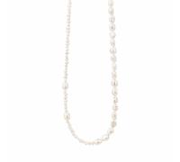 Susanne Friis Bjørner Pearl Necklace 18 ct. Goldplated Silver 1883-2-900 - Woman - 925 Sterling Silver Gold 42 cm