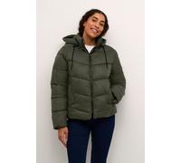 Susanne Hood Zipper Puffer Jacket Plain Kaffe Green 12