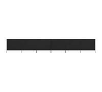 Susany 6-panel Wind Screen Windbreaker Beach Camping Caravan Holiday Sun Screen Shelter Tall Wind Break Fabric 800x80 cm Black