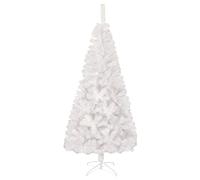 Susany Artificial Pine Tree with Iridescent Tips, 240 cm PVC, White, Sturdy, Indoor/Outdoor, Winter Decoration, Includes Base, Stand