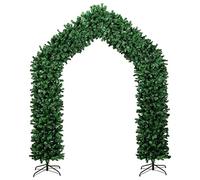 Susany Christmas Tree Arch Free Standing Xmas Doorway Seasonal Holiday Decoration Xmas Tree Ornament Green 270 cm