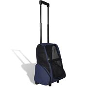 Susany Foldable Multipurpose Pet Trolley Pet Bag Dog/Cat Travel Carrier Dog Pushchairs Dog Pram Blue