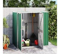 Susany Garden Shed Garden Tool Shed Steel Outdoor Storage Shed Green Gardening Tool Storage Green 161x89x161 cm Galvanised Steel