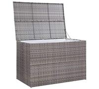 Susany Garden Storage Box, Storage Bench for Outdoor and Indoor, to Store Garden Items - Cushions, Pillows,Weather-Resistant Extra Blankets Grey 150x100x100 cm Poly