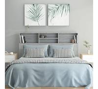 Susany Gecheer Engineered Wood Headboard Cabinet with Storage - Grey Sonoma - 160 x 19 x 103.5 cm - Bedroom Furniture Model817253