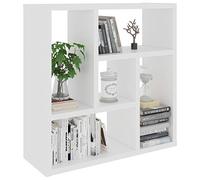 Susany Gecheer Sleek 5-Compartment Floating Shelf - Engineered Wood, White, 45.1 x 16 x 45.1 cm Model802948