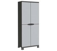 Susany Plastic Cabinet, Storage Cabinet, Home Organiser, Storage Lockers, Outdoor Cupboards & Cabinets, for Home, Office, Garage, and Storage Room,With 2 Doors and 4 Adjustable Shelves, 68x39x171.5 cm