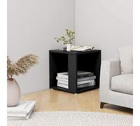 Susany Side Table Corner Table End Table Small Coffee Table Bedside Table Nightstand, for Small Space, Living Room,Bedroom, Black 33x33x34.5 cm Chipboard