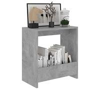 Susany Side Table End Table Small Coffee Table Lamp Sofa Bedside Table for Living Room/Bed Room, Concrete Grey 50x26x50 cm Chipboard