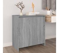 Susany Sideboard Side Cabinet Storage Cupboard Cabinet Storage Cupboard Unit for Dining Room Living Room 70x40x73.5 cm Engineered Wood Grey Sonoma