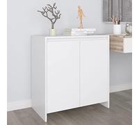 Susany Sideboard Side Cabinet Storage Cupboard Cabinet Storage Cupboard Unit for Dining Room Living Room 70x40x73.5 cm Engineered Wood White