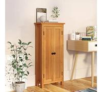 Susany Storage Cabinet with 5 Storage Shelves Wooden Cabinet Stand Cabinet Sideboard Cupboard Living Room Storage Sideboard Furniture Dining Room Freestanding Organiser Unit 50x22x110cm Solid Oak Wood