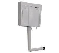 Susany Toilet Cistern with Two Flush Bottons Toilet Water Tank Well-Designed Cistern Home Hotel Restaurant Department Store Accessories Equipment Parts Water Toilet Bidet Storage Tank 3/6 L Grey
