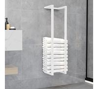Susany Towel Rack Hanging Towel Storage Rail for Bathroom, En Suite or Toilet Wall Mounted Towel Holder White 25x20x95 cm Steel