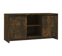 Susany TV Cabinet, TV Stands Multimedia Centres Cabinet, Modern TV Console Unit with LED Lights, Sideboard, for Living Room, Entertainment Room, Smoked Oak 102x37.5x52.5 cm Engineered Wood