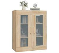 Susany Wall Kitchen Cabinet Hanging Display Cabinet Kitchen Living Room Office Storage Cupboard Sonoma Oak 69.5x34x90 cm