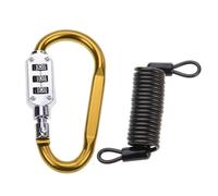 Suseiuua D-Shaped Code for Bicycles Security Cable, Outdoor Combination Locks, 3-Digit Heavy Duty Carabiner Clips Travel