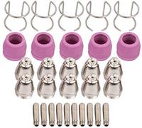 SUSEMSE 30 PCS Plasma Cutter Torch Kits Tip Electrode Nozzle Consumables AG-60 SG-55 WSD-60P Accessories for CUT50 CUT60 CUT50P Plasma Cutting Machine