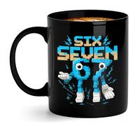 Susfyhya Brainrot 67 Mug, Blue 6 7 Meme Coffee Cup, Classic Ceramic Mug, Funny 67 Gifts for Fans, Stylish Mug for Tea, Coffee & Hot Drinks