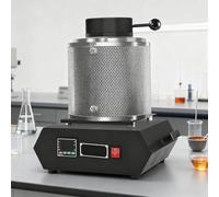 Sushangmao Upgraded Gold Melting Furnace, 1500w Electric Smelting Furnace, With Pid Temperature Control & Cool-Touch Safety Mesh, For Quick Smelting Scrap, Gold, Silver, Copper, Aluminum Black-3kg