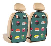 Sushi,2 Pack Car Seat Kick Mats Back Seat Protector Durable Back Seat Organiser