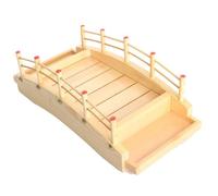Sushi Boat Serving Tray, 15x7 Inch Wooden Bridge Sushi Plates, Appetizer Plates, Platters for Serving Food Party Restaurant HomeSushi Boat