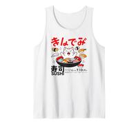 Sushi Cat Japanese Kawaii Harajuku Tokyo Sushi Cat Tank Top