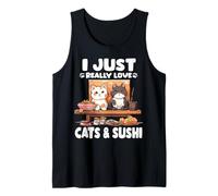 Sushi Cat - Neko Cat Otaku T - Japan Sushi Tank Top