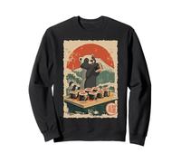 Sushi Chef Japanese Tokyo Koi Wave Retro Aesthetic Sweatshirt