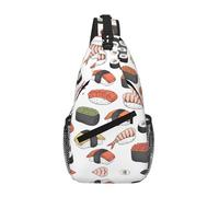Sushi Crossbody Sling Bag Crossbody Shoulder Chest Bag Shoulder Strap Waist Fanny Pack Men Women