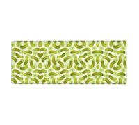 Sushi Dill Pickles Oversized Desk Pad, Thick Base Mat, Ergonomic Comfort Pad for Precision Mouse Control