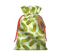 Sushi Dill Pickles Print Gift Drawstring Decor Bags Reusable Holiday Present Sack Pouches For Party Favors