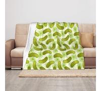 Sushi Dill Pickles Print Soft Cozy Throw Blankets Lightweight Warm Anti-Pilling Flannel Blanket Travel Gift