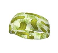 Sushi Dill Pickles Print Stretchy Sports Sweatband For Men Women For Running Basketball Gym More Sweatband